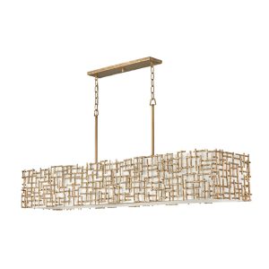 Fredrick Ramond - FR33109BNG - LED Linear Chandelier - Farrah - Burnished Gold