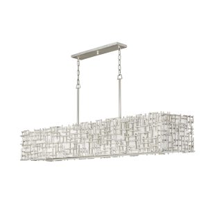 Fredrick Ramond - FR33109SLF - LED Linear Chandelier - Farrah - Silver Leaf