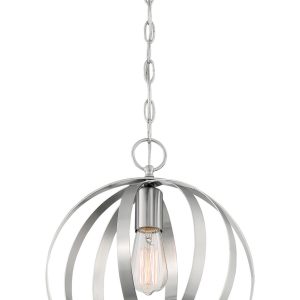 Nuvo Lighting - 60-7046 - One Light Pendant - Pendleton - Brushed Nickel