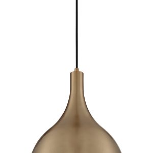 Nuvo Lighting - 60-7077 - One Light Pendant - Bellcap - Burnished Brass