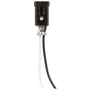 Satco - 80-1145 - Phenolic Candelabra Sockets With Leads - Not Specified
