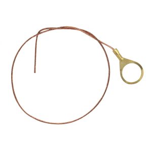 Satco - 80-1966 - 1/4 Ip Round Ground Lug - Bare Copper
