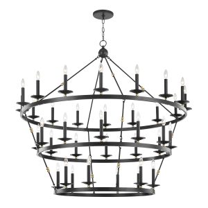 Hudson Valley - 3258-AOB - 36 Light Chandelier - Allendale - Aged Brass/Old Bronze