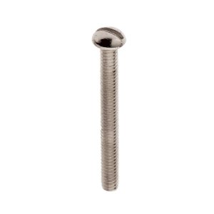 Satco - 90-1774 - Round Head Slotted Machine Screw - Nickel Plated