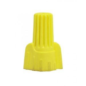 Satco - 90-2237 - Wing Nut Wire Connector With Spring Inserts - Yellow