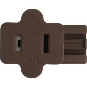 Satco - 90-793 - Female Slide Plug - Brown
