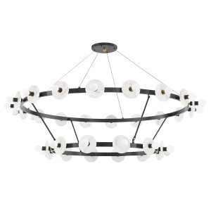 Hudson Valley - 4262-AOB - 30 Light Chandelier - Austen - Aged Brass/Old Bronze