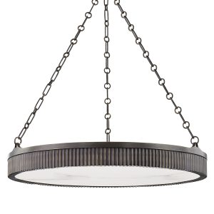 Hudson Valley - 532-DB - Eight Light Chandelier - Lynden - Distressed Bronze