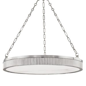 Hudson Valley - 532-PN - Eight Light Chandelier - Lynden - Polished Nickel