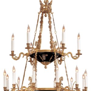 Metropolitan - N850220 - 18 Light Chandelier - Metropolitan Family - Doré Gold With Black