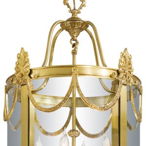 Metropolitan - N850804 - Four Light Foyer Pendant - Metropolitan Family - Doré Gold
