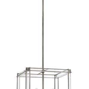 Minka-Lavery - 3854-756 - Four Light Pendant - Langen Square - Antique Nickel