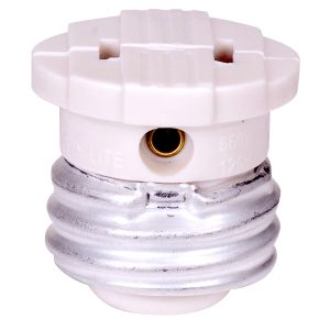 Satco - 80-2513 - Female Screw Plug - White