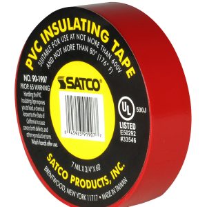Satco - 90-1907 - Elec Tape 60 Ft. 3/4" - Red