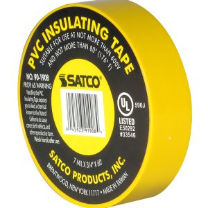 Satco - 90-1908 - Elec Tape 60 Ft. 3/4" - Yellow
