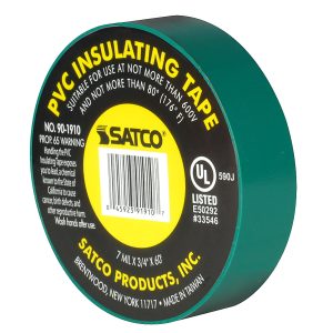 Satco - 90-1910 - Elec Tape 60 Ft. 3/4" - Green