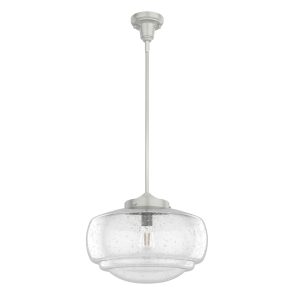 Hunter - 19193 - One Light Pendant - Saddle Creek - Brushed Nickel