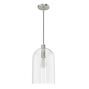 Hunter - 19203 - One Light Pendant - Lochemeade - Brushed Nickel