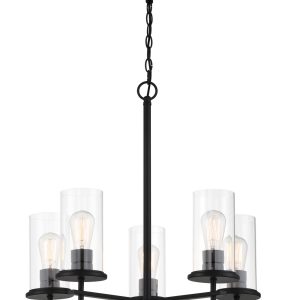Minka-Lavery - 4095-66A - Five Light Chandelier - Haisley - Coal