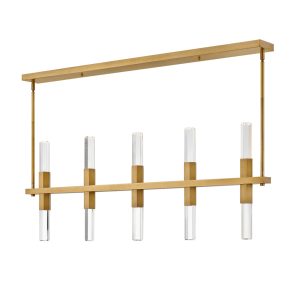 Fredrick Ramond - FR30608HBR - LED Linear Pendant - Cecily - Heritage Brass