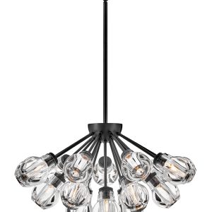 Fredrick Ramond - FR46956BLK - LED Pendant - Elise - Black