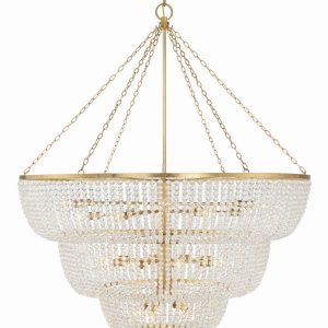 Crystorama - 618-GA - 24 Light Chandelier - Rylee - Antique Gold