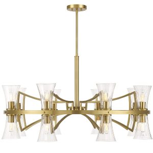 Savoy House - 1-9705-16-322 - 16 Light Chandelier - Bennington - Warm Brass