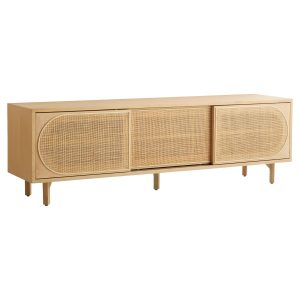Cyan - 11495 - Media Cabinet - Lamu - Oak