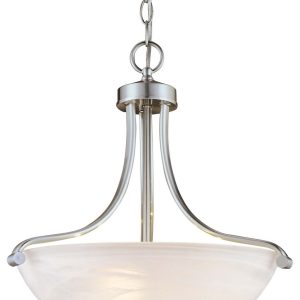 Minka-Lavery - 1426-84 - Three Light Pendant - Paradox - Brushed Nickel