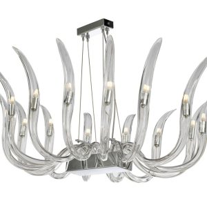 Metropolitan - N9914 - 14 Light Pendant - Cisne - Polished Nickel