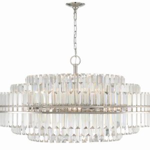 Crystorama - HAY-1409-PN - 32 Light Chandelier - Hayes - Polished Nickel