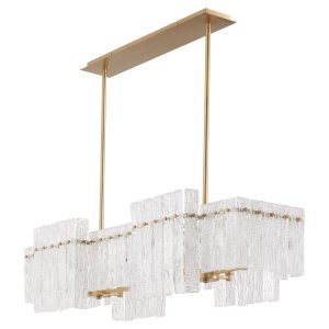Cyan - 11632 - Eight Light Linear Pendant - Othello - Aged Brass