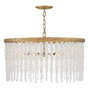 Fredrick Ramond - FR41494BNG - LED Convertible Chandelier - Rubina - Burnished Gold