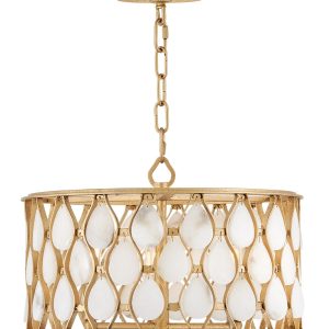 Fredrick Ramond - FR41503PI - LED Convertible Semi-Flush Mount - Estie - Piastra Gold