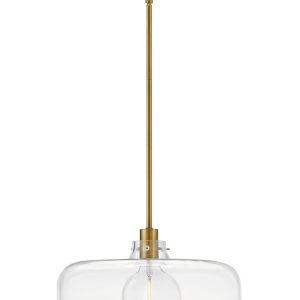 Lark - 83497LCB - LED Pendant - Maisie - Lacquered Brass