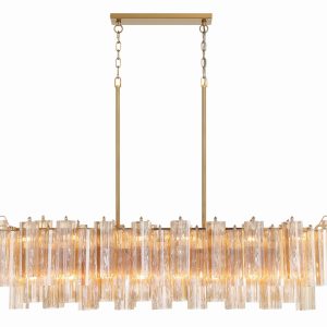 Crystorama - ADD-317-AG-AM - 14 Light Chandelier - Addis - Aged Brass