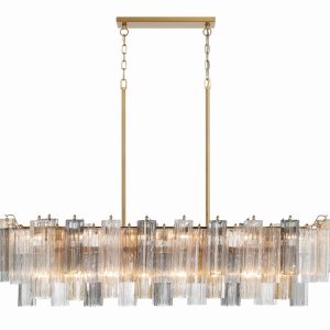 Crystorama - ADD-317-AG-AU - 14 Light Chandelier - Addis - Aged Brass