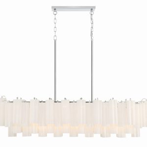 Crystorama - ADD-317-CH-WH - 14 Light Chandelier - Addis - Polished Chrome