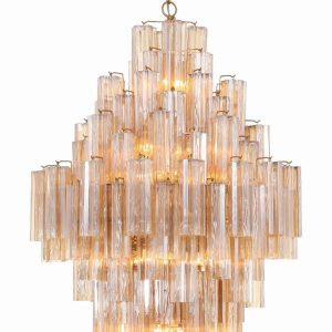 Crystorama - ADD-319-AG-AM - 20 Light Chandelier - Addis - Aged Brass