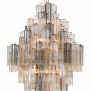 Crystorama - ADD-319-AG-AU - 20 Light Chandelier - Addis - Aged Brass
