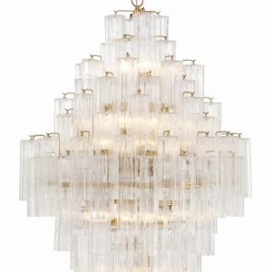 Crystorama - ADD-319-AG-CL - 20 Light Chandelier - Addis - Aged Brass