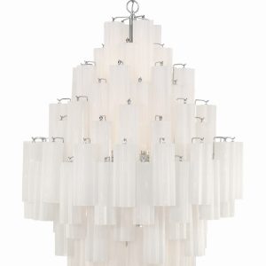 Crystorama - ADD-319-CH-WH - 20 Light Chandelier - Addis - Polished Chrome