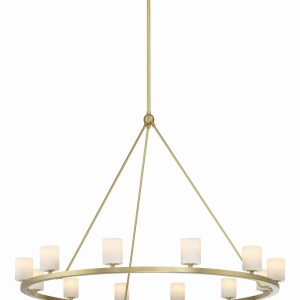 Crystorama - ARA-10266-SB-ST - LED Chandelier - Aragon - Soft Brass