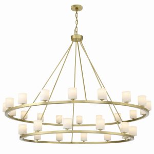 Crystorama - ARA-10269-SB-ST - LED Chandelier - Aragon - Soft Brass