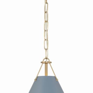 Crystorama - XAV-B8301-VG-BL - One Light Mini Pendant - Xavier - Vibrant Gold