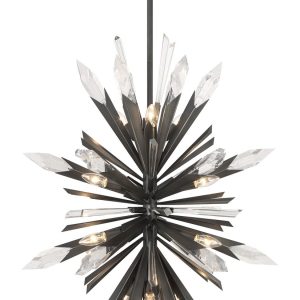 Metropolitan - N1947-766 - 12 Light Pendant - Elsa - Midnight Graphite