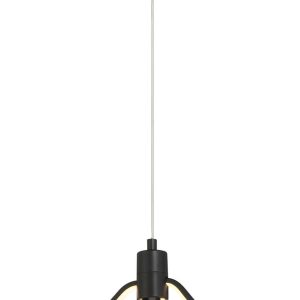 George Kovacs - P1905-66A-L - LED Pendant - Edison's Outline - Coal Black