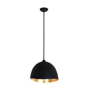 George Kovacs - P1914-711 - One Light Pendant - Eclos - Sand Coal With Gold Highlights
