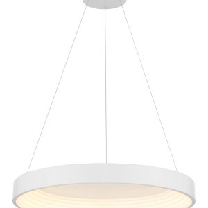George Kovacs - P5555-44B-L - LED Pendant - Conc - Matte White