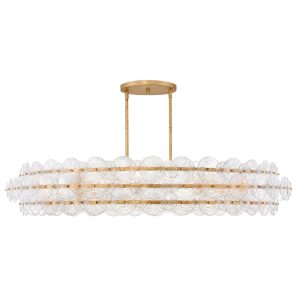 Fredrick Ramond - FR30125DA - LED Chandelier - Rene - Distressed Brass